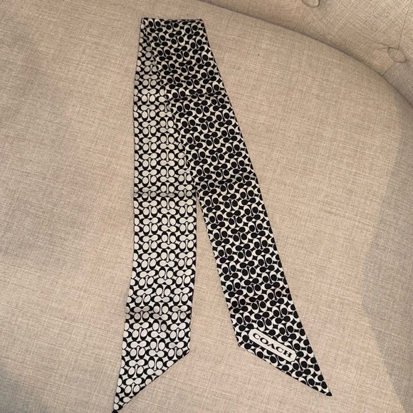 COACH Signature Reversible Silk Scarf - Picture 1 of 5